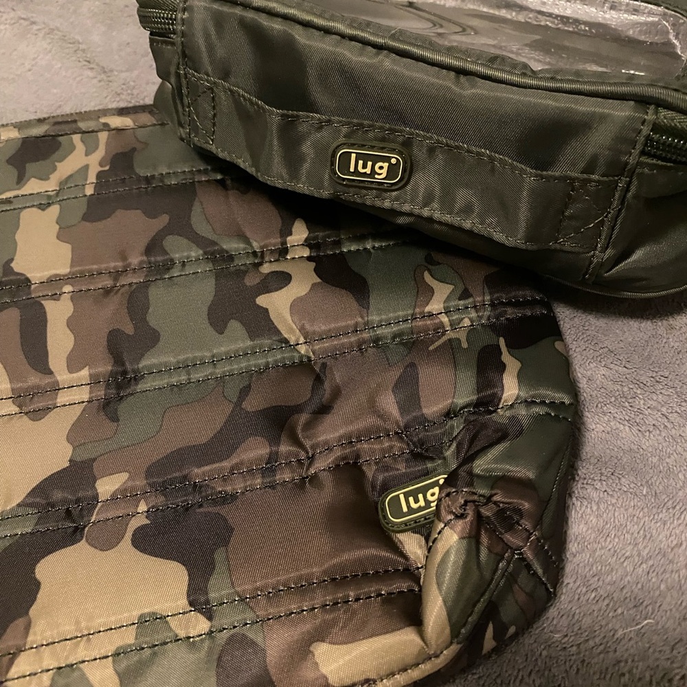 lug Camo Green Insulated Pouch & Lug Olive Insulated Bento Box NWOT
